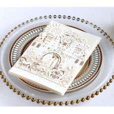 Laser Wedding Invitation Card Carriage and Castle Invitation